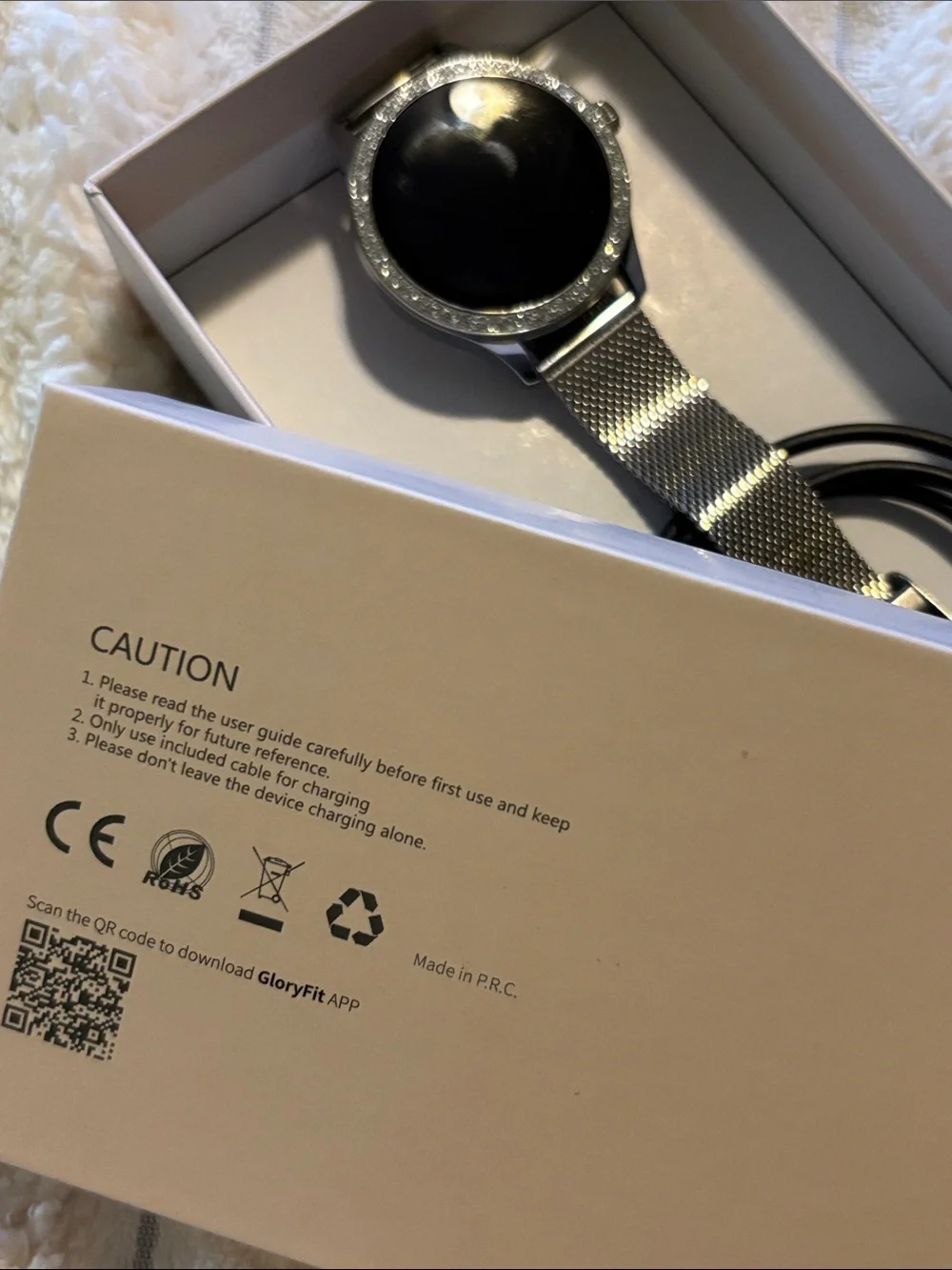 Silver Bluetooth Charging Smartwatch